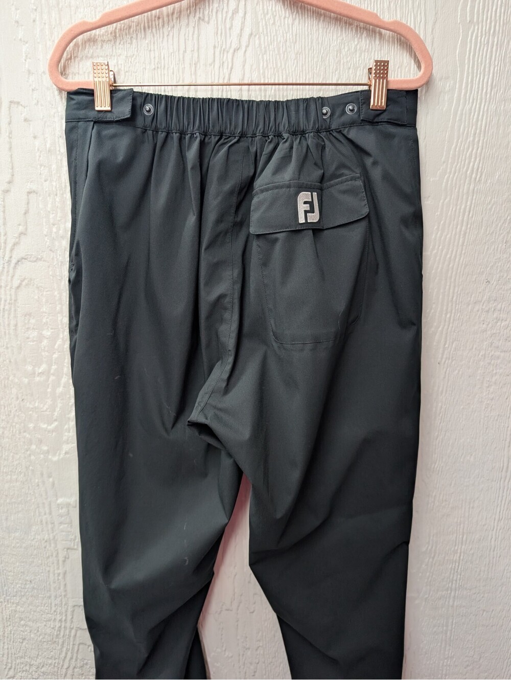 DRYJOYS by FOOTJOY Black Adjustable Waist Pants Women's Size Large - Picture 3 of 7